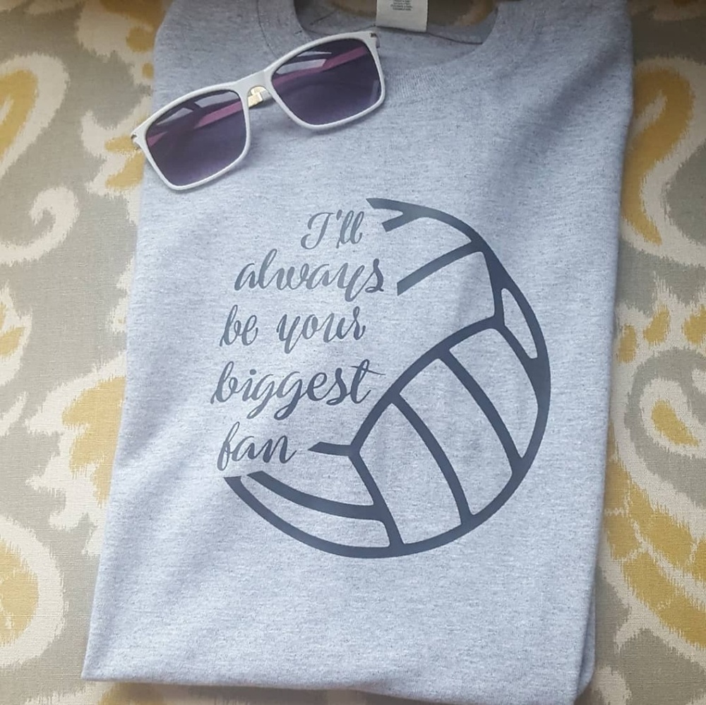 Volleyball mom t-shirt